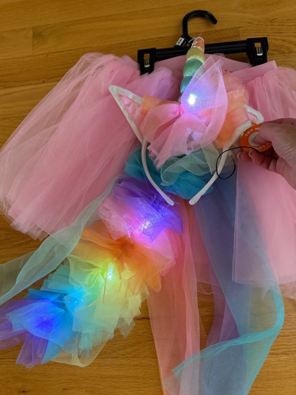 NWT Light-Up Unicorn Costume Girls One Size